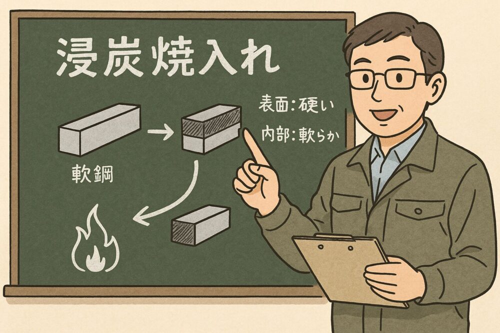 浸炭焼入れとは？焼入れとの違いをわかりやすく解説