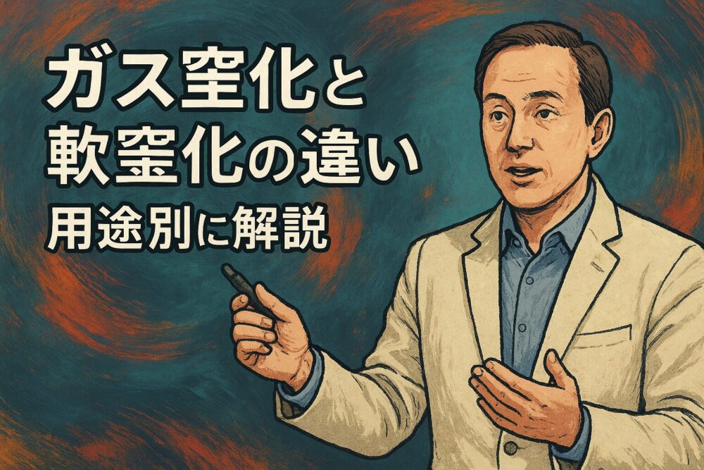 ガス窒化と軟窒化の違い｜用途別に解説