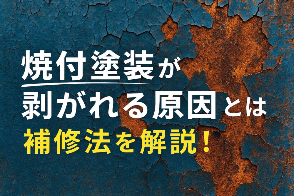 焼付塗装が剥がれる原因と補修法を解説！