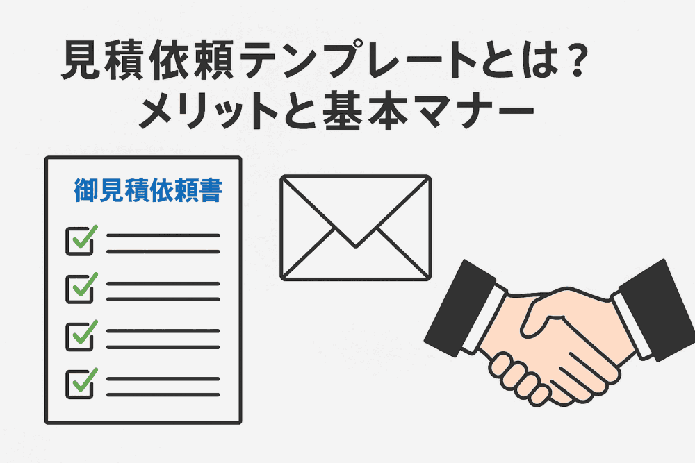 見積依頼テンプレートとは？メリットと基本マナー