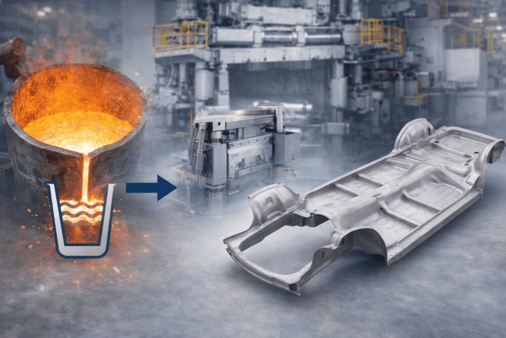 ギガキャストの構造とは？従来のモノコックボディとの決定的な違い