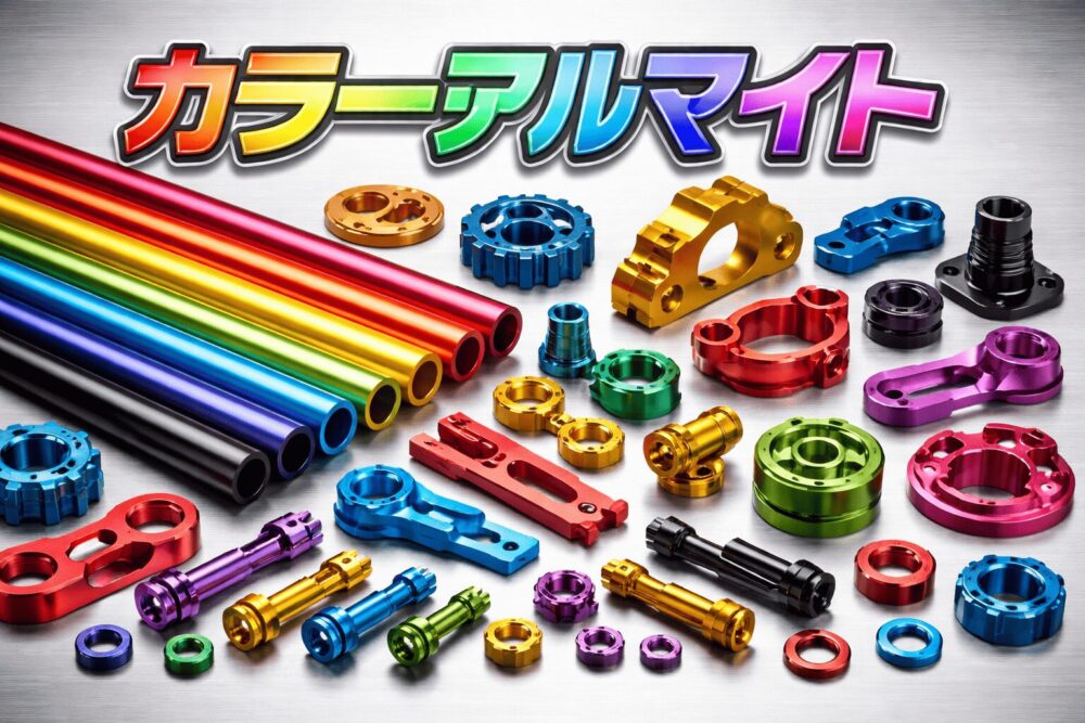 カラーアルマイトとは？色落ちしない仕組みと注意点