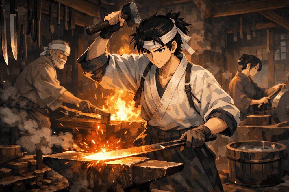 鉄はなぜ叩くと強くなる？結晶と鍛造の科学的理由