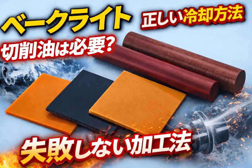 ベークライト切削油は必要？加工トラブルを防ぐ正しい冷却方法