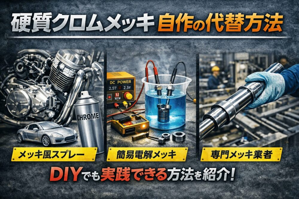 硬質クロムメッキ 自作の代替方法
