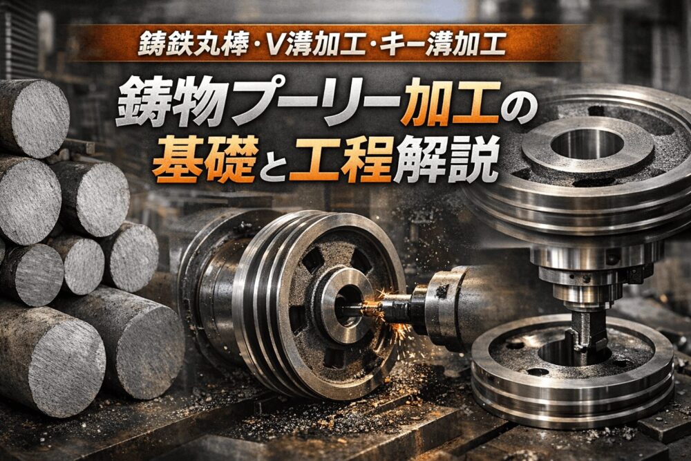 鋳物プーリー加工の製造工程｜コスト削減と高精度のポイント
